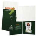 Small Presentation Folder w/2 Angled Pockets (4 1/2"x9 1/2") 4CP